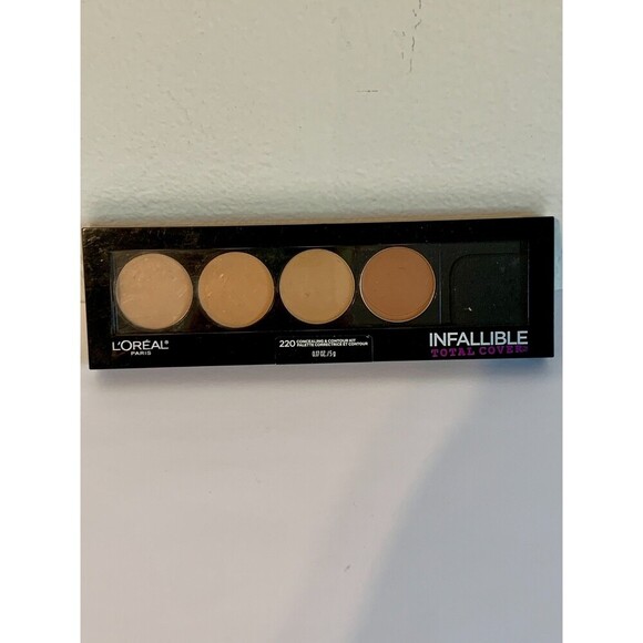 L'Oréal Paris Infallible Total Cover Concealing & Contour Kit ~ #220 Rare Sealed - Picture 4 of 10